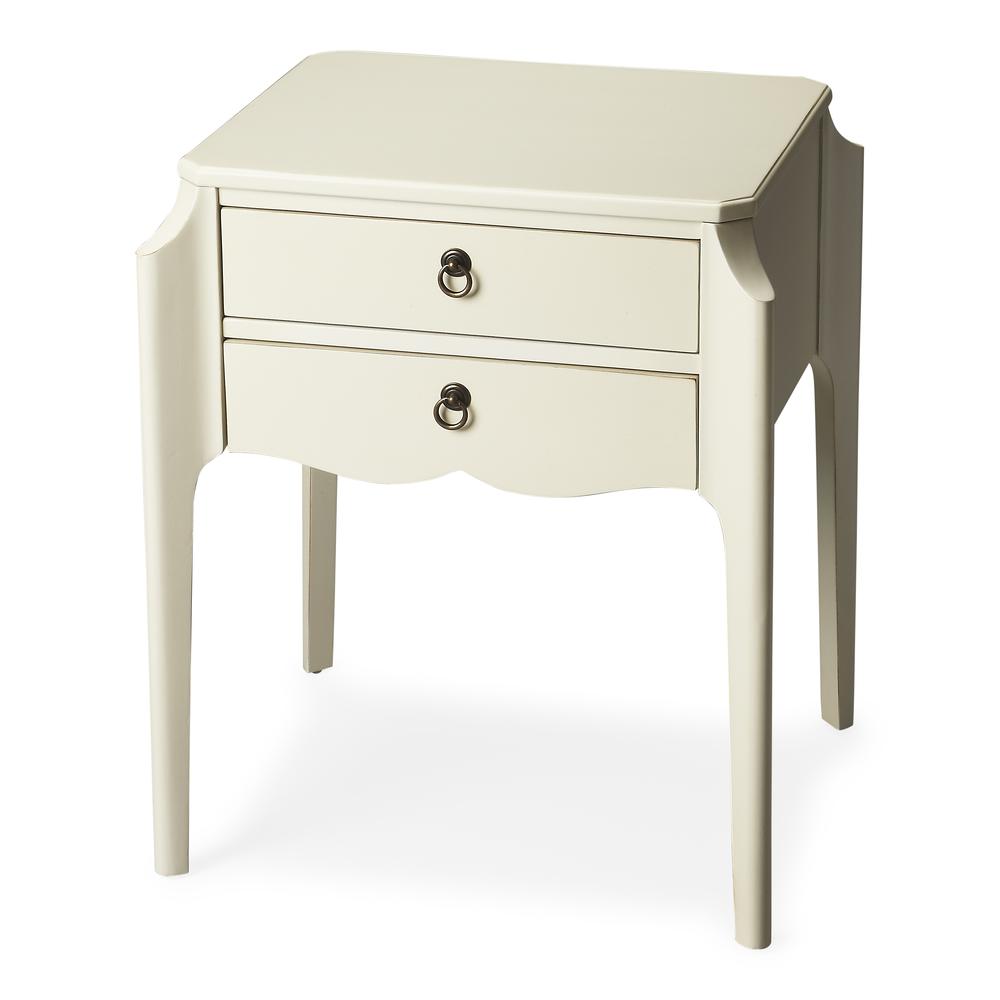 Wilshire End Table, White. Picture 1