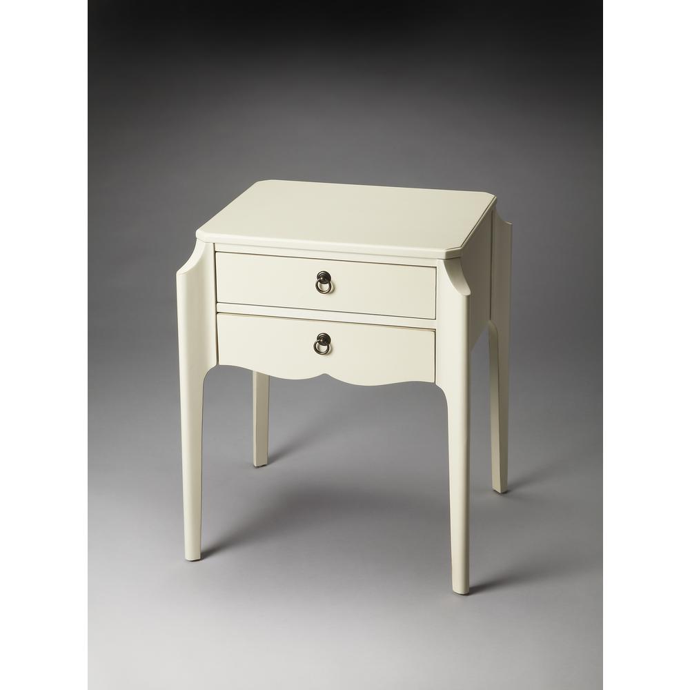 Wilshire End Table, White. Picture 2