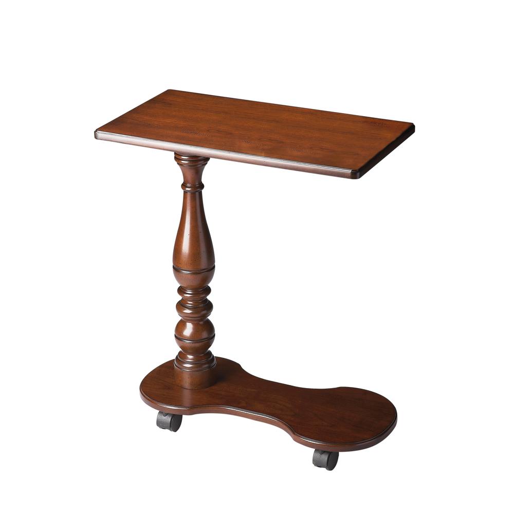 Mabry Mobile Tray Table, Dark Brown. Picture 1