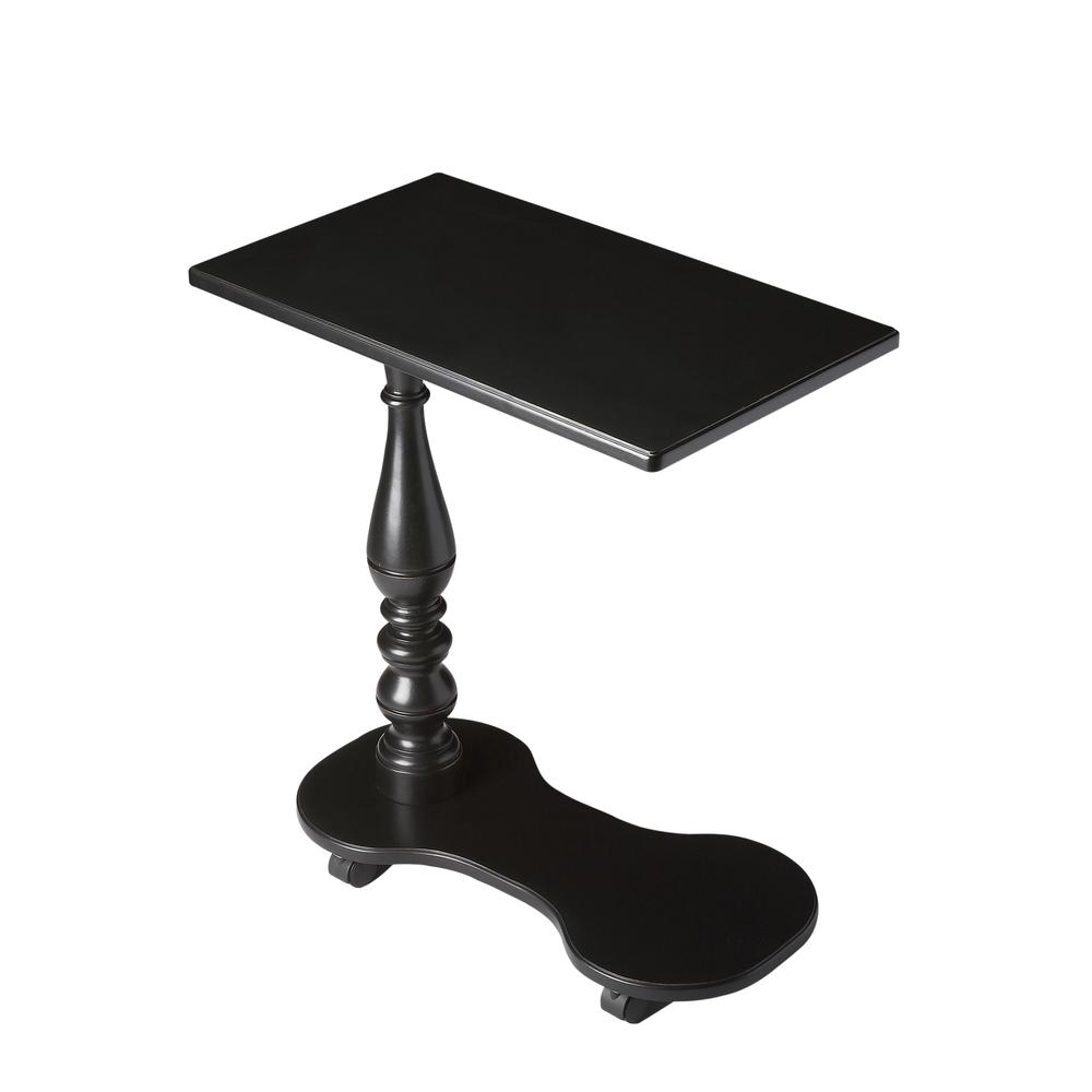 Mabry Mobile Tray Table, Black. Picture 1