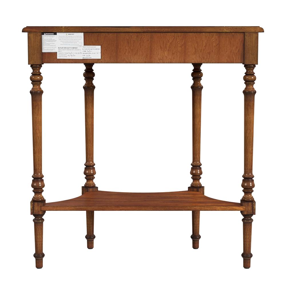 Danelle Demilune Console Table, Medium Brown. Picture 5