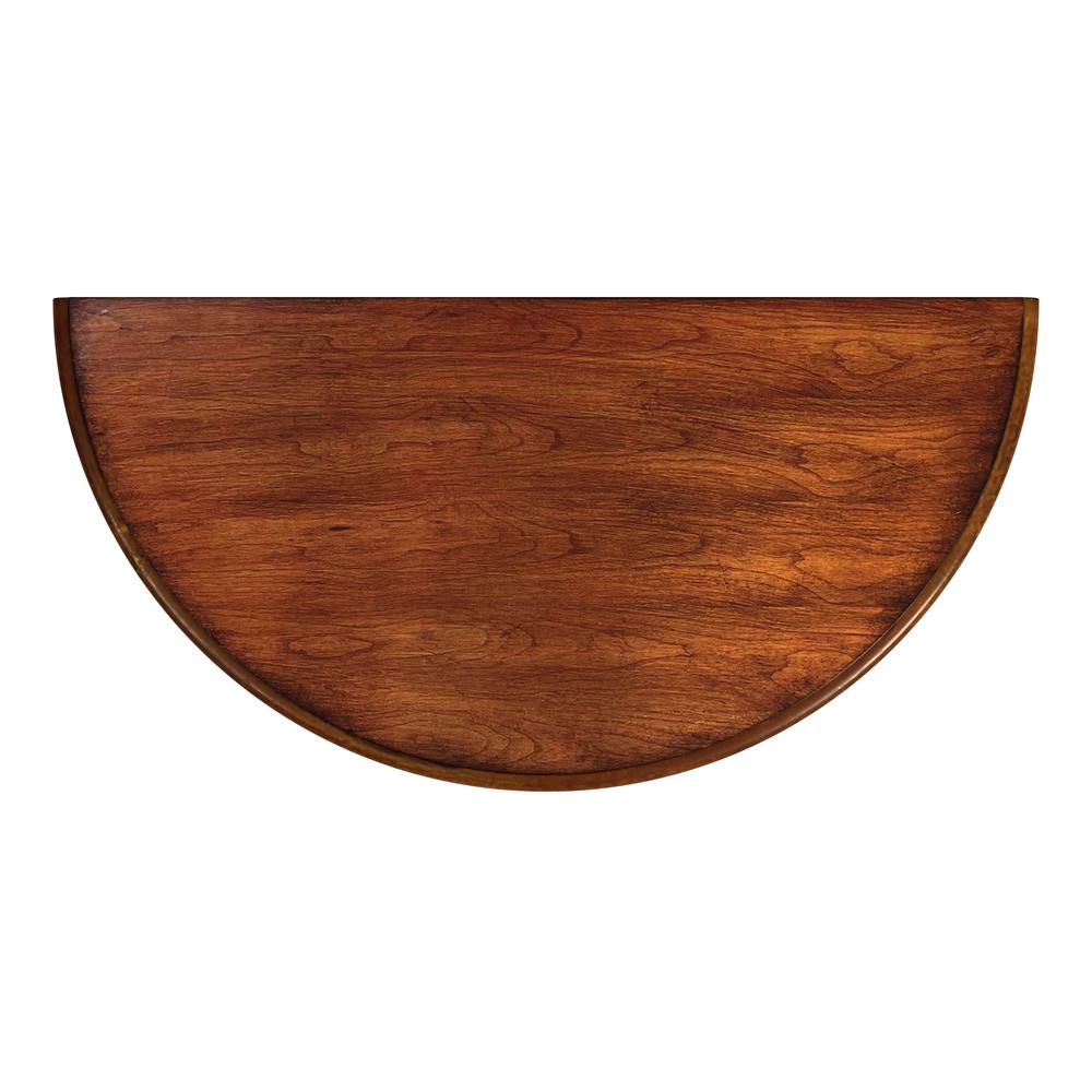 Danelle Demilune Console Table, Medium Brown. Picture 6