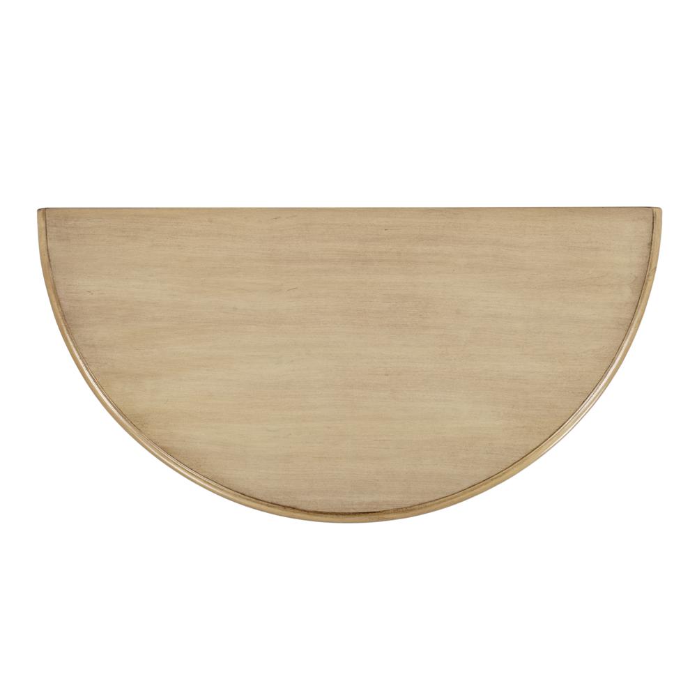 Danielle 30" Demilune Console Table, Beige. Picture 5