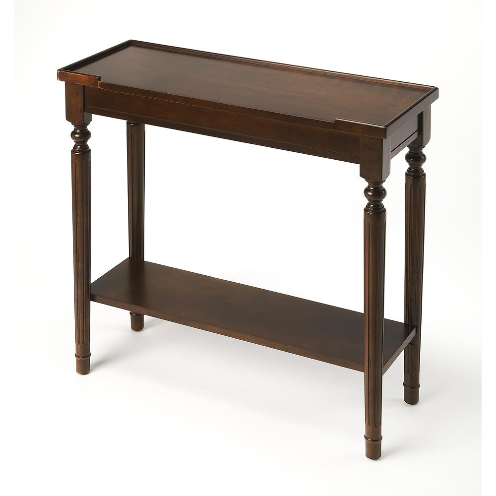 Aubrey Console Table, Dark Brown. Picture 1