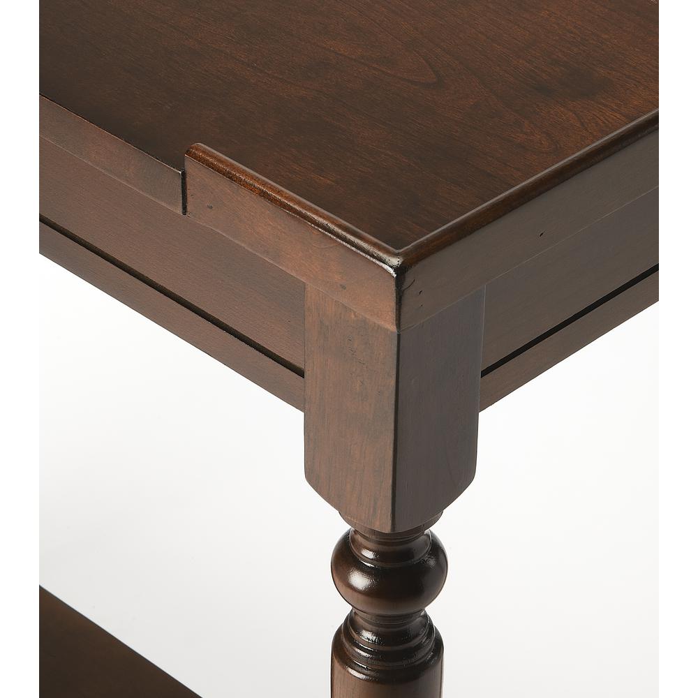 Aubrey Console Table, Dark Brown. Picture 2