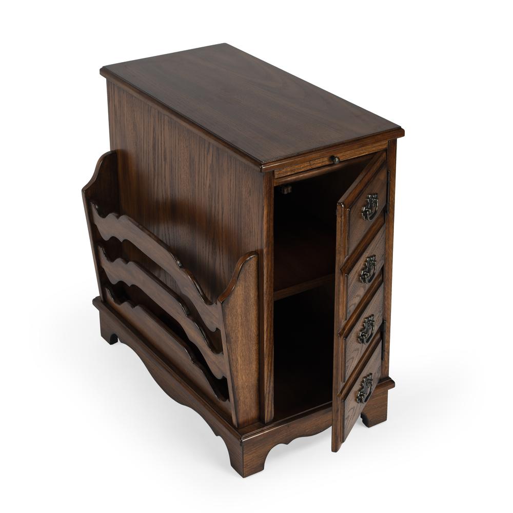 Gregory Side Table, Medium Brown. Picture 2