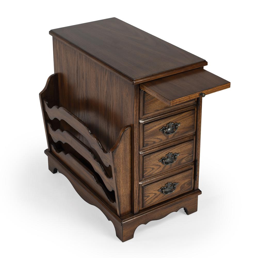 Gregory Side Table, Medium Brown. Picture 3