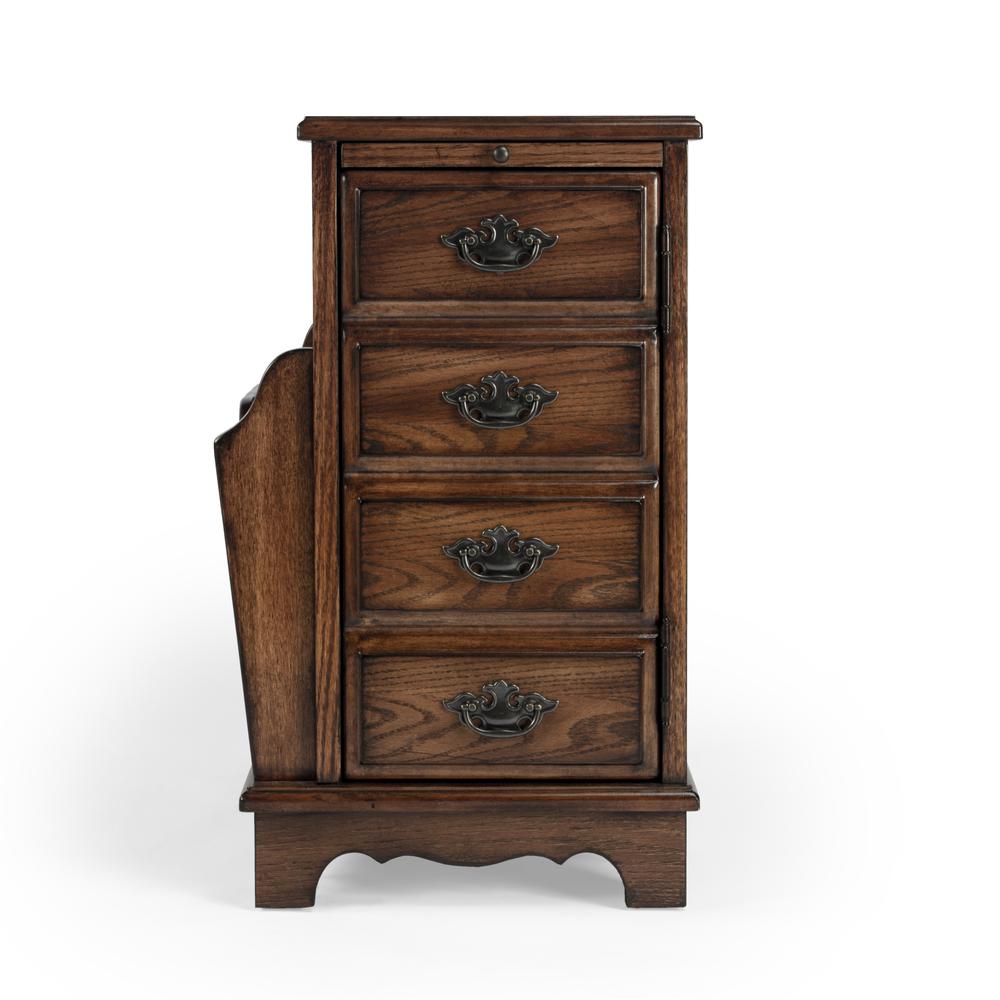 Gregory Side Table, Medium Brown. Picture 4