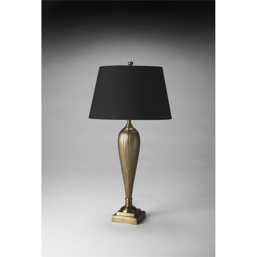 Camila Antique Brass Table Lamp. Picture 2