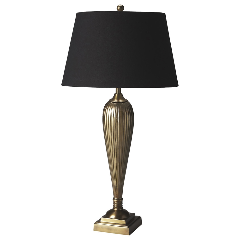 Camila Antique Brass Table Lamp. Picture 1