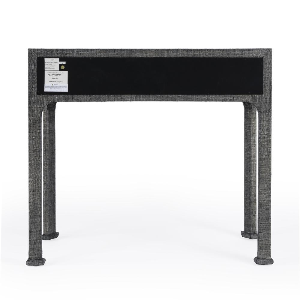 Chatham Raffia Console Table, Charcoal. Picture 6