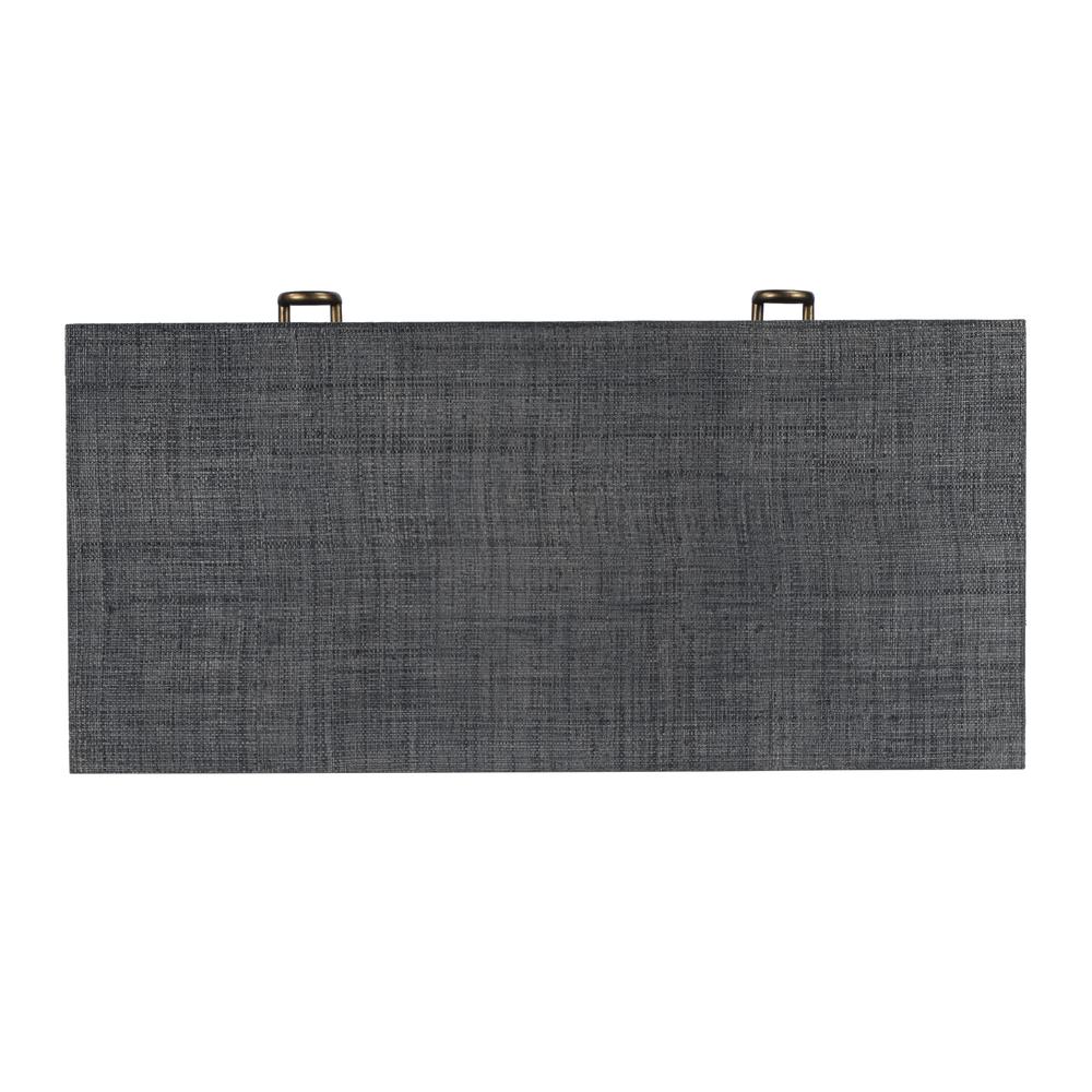 Chatham Raffia Console Table, Charcoal. Picture 7