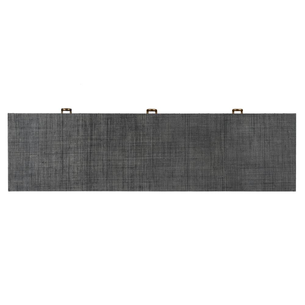 Chatham 3-Drawer Raffia 60" Sideboard, Charcoal. Picture 6