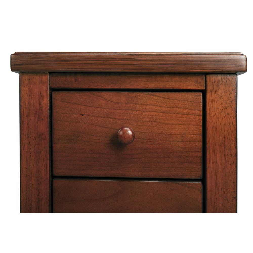Kelton 4 Drawer Side Table, Medium Brown. Picture 2