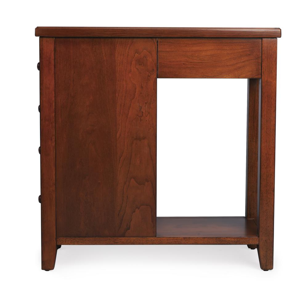 Kelton 4 Drawer Side Table, Medium Brown. Picture 6