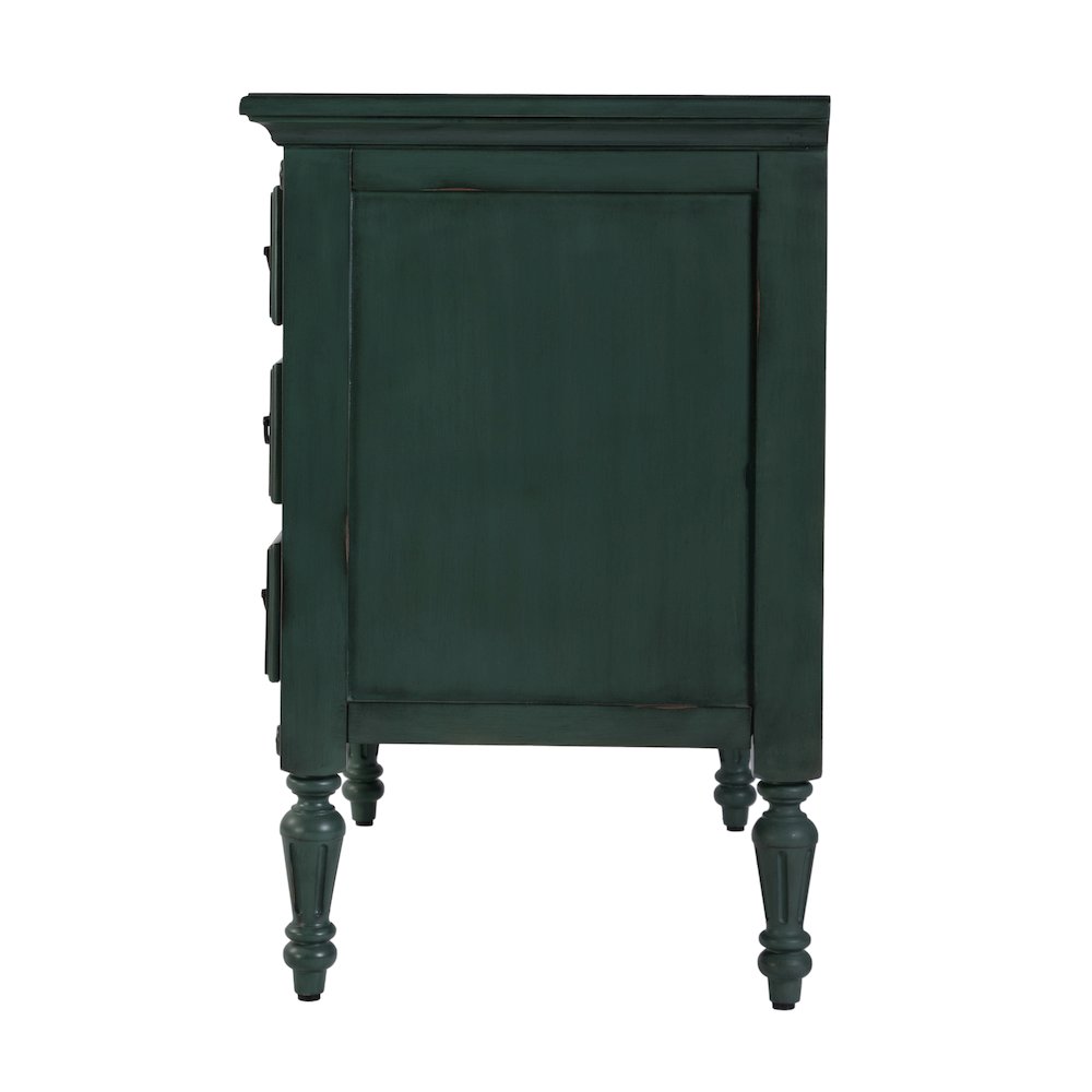 Easterbrook 31.5 in. W Wood 4 Drawer Accent Chest, Green. Picture 5