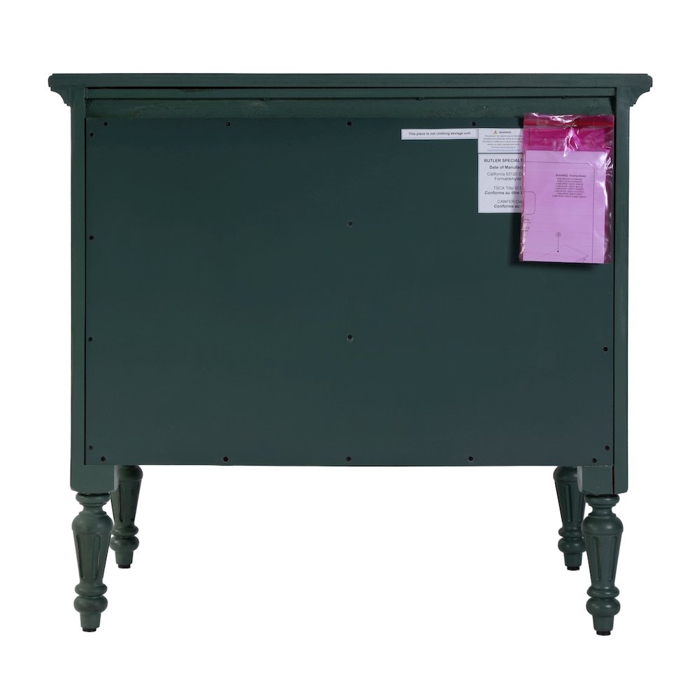Easterbrook 31.5 in. W Wood 4 Drawer Accent Chest, Green. Picture 6