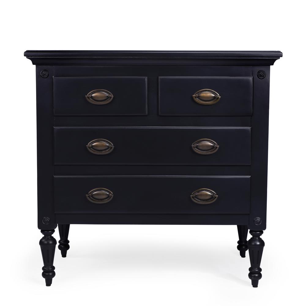 Easterbrook 4 Drawer Chest, Black. Picture 3