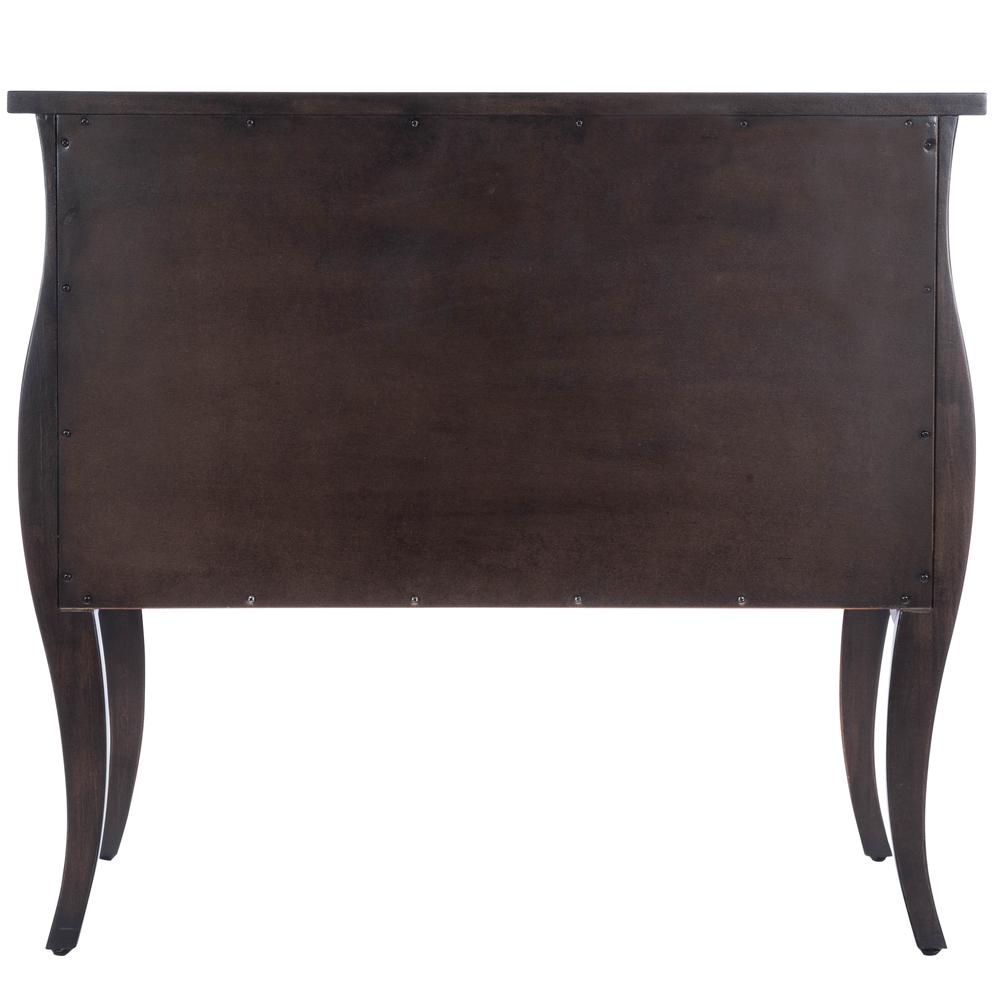 Rochelle 2 Drawer Chest, Dark Brown. Picture 4