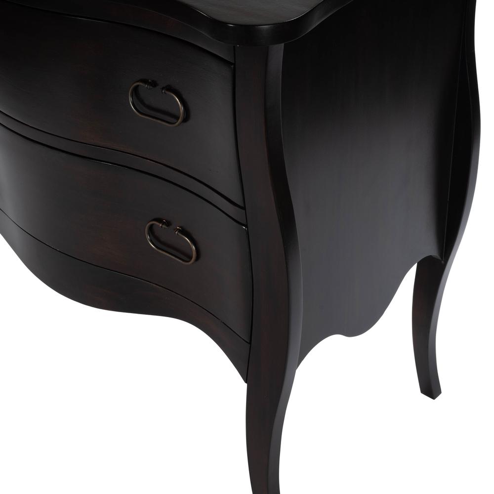 Rochelle 2 Drawer Chest, Dark Brown. Picture 9