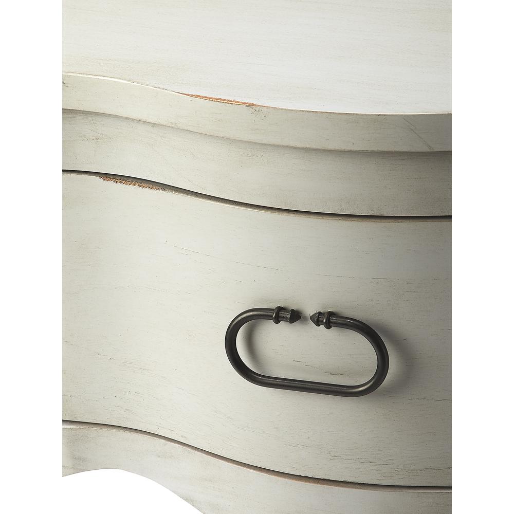 Rochelle 1 Drawer Nightstand, Gray. Picture 4