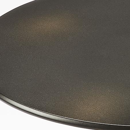 Zora Pedestal Side Table, Black. Picture 4
