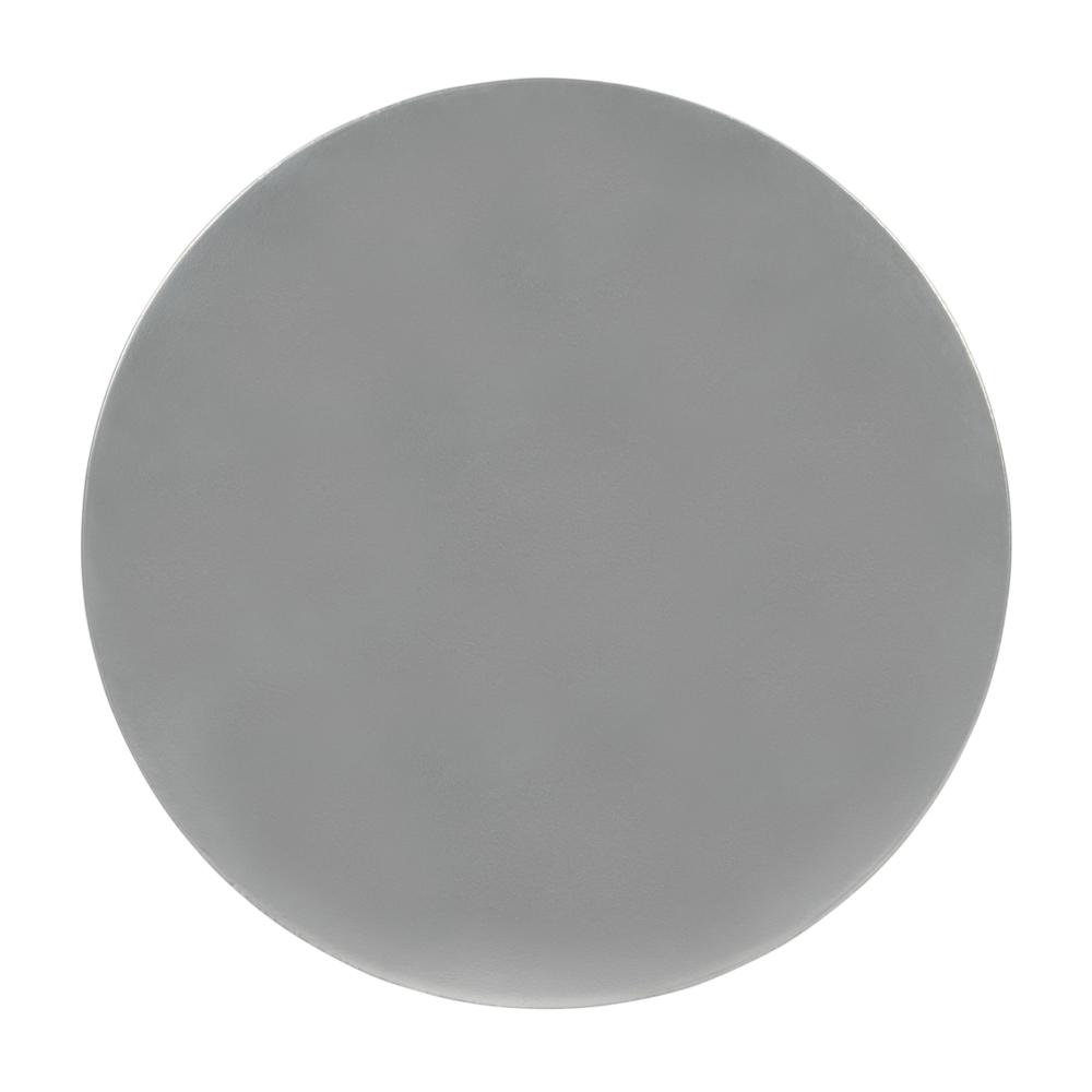 Zora Iron Pedestal Side Table, Silver. Picture 5