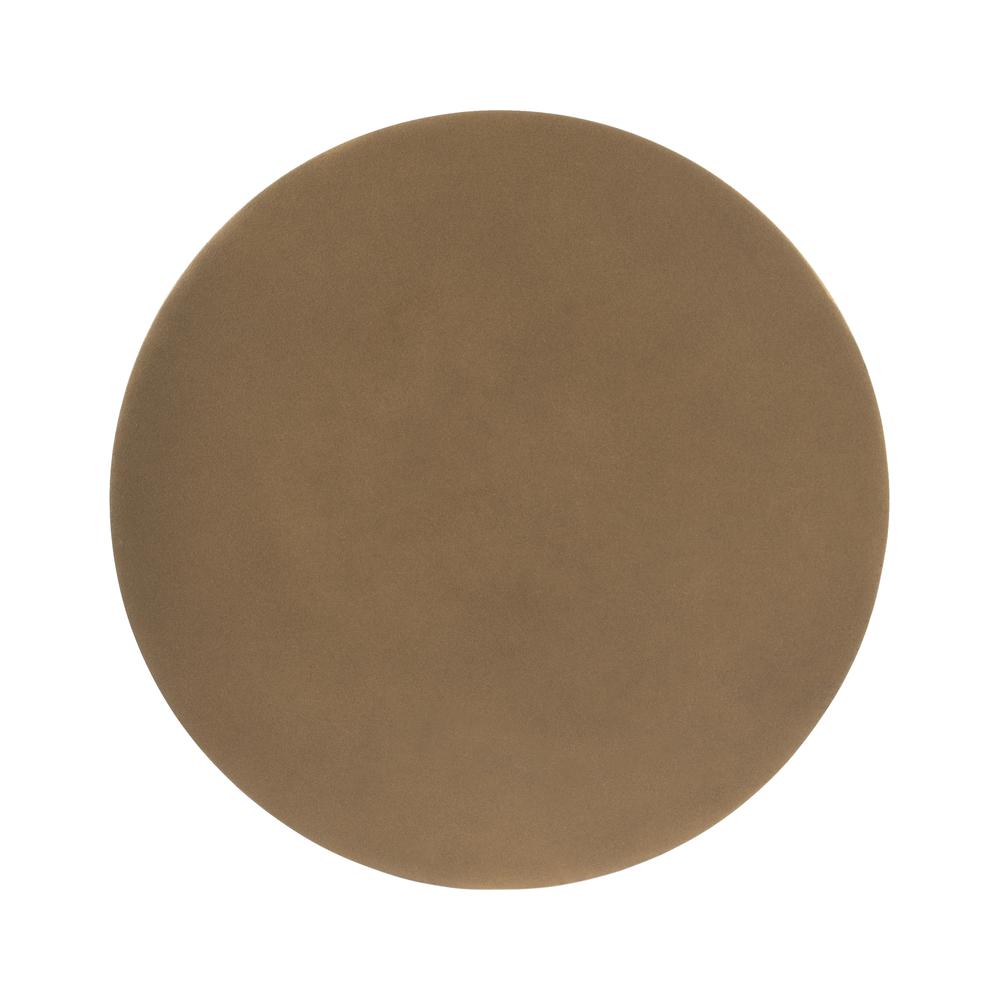 Zora Round Pedestal Side Table, Gold. Picture 5