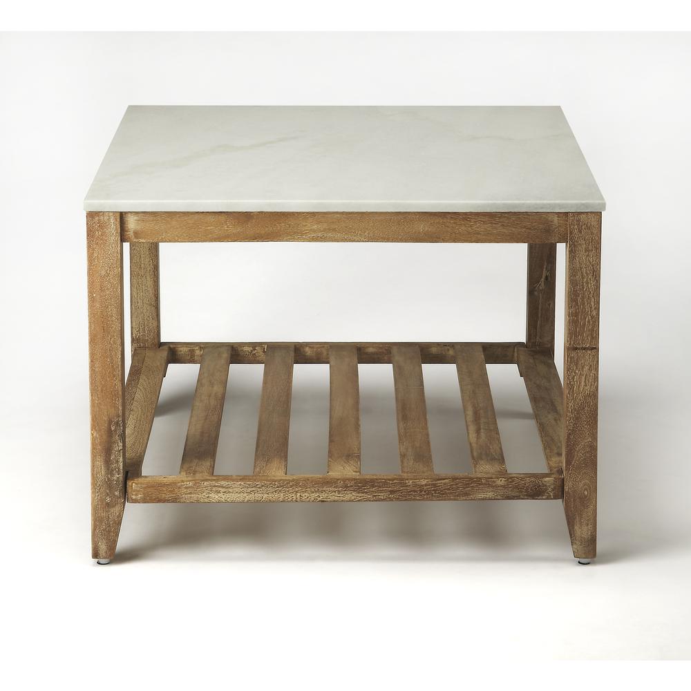 Brayden Marble Bunching Coffee Table, Light Brown. Picture 2