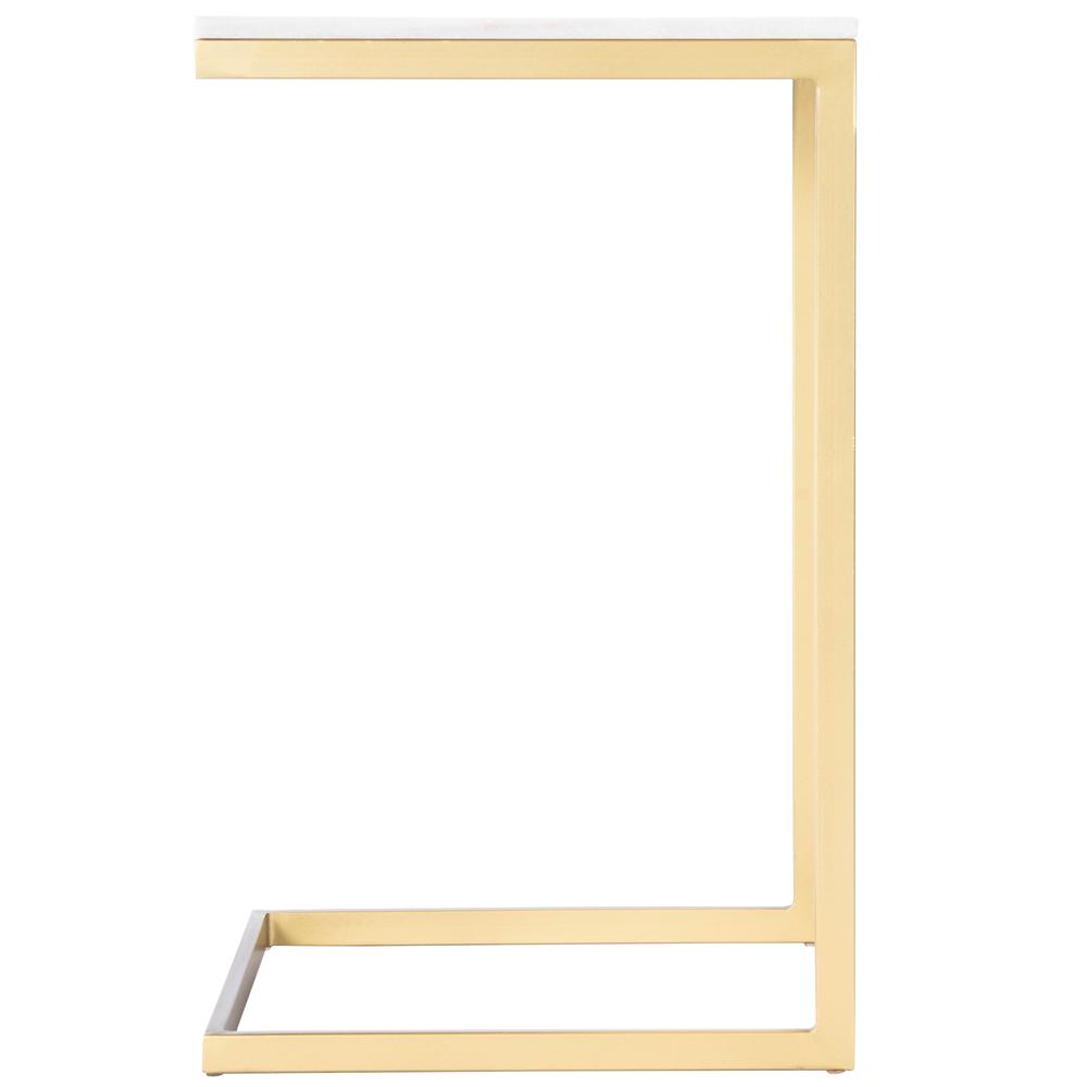 Lawler Marble C- Side Table, Gold. Picture 2