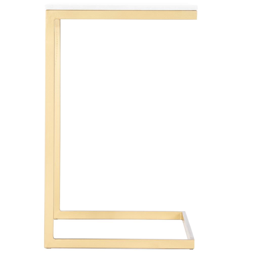 Lawler Marble C- Side Table, Gold. Picture 4