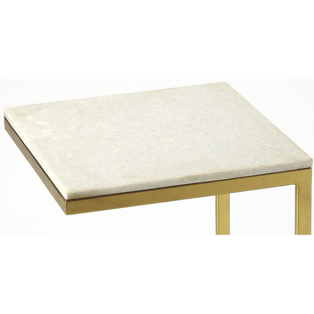 Lawler Marble C- Side Table, Gold. Picture 10