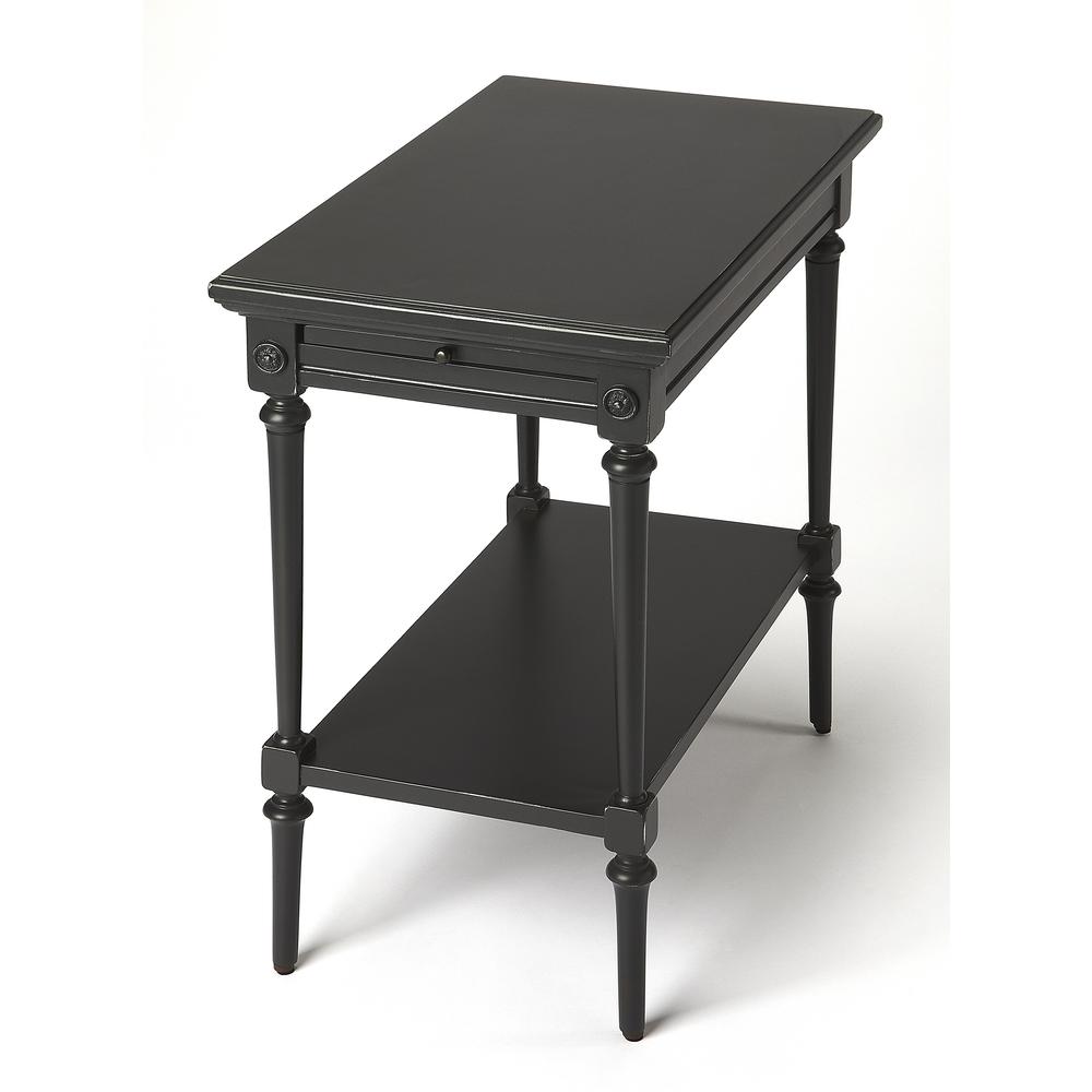 Easterbrook End Table, Black. Picture 1