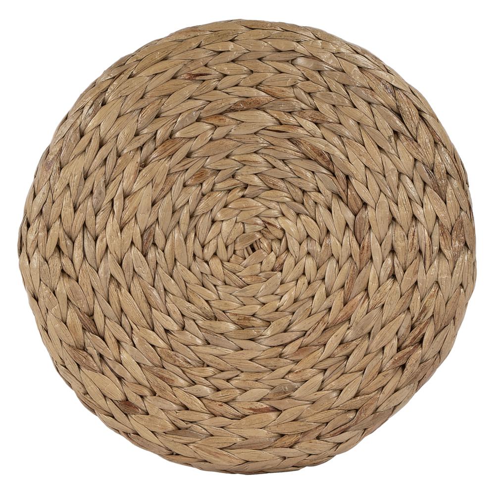 Tobias Rattan Round 24" Counter Stool, Light Brown. Picture 4