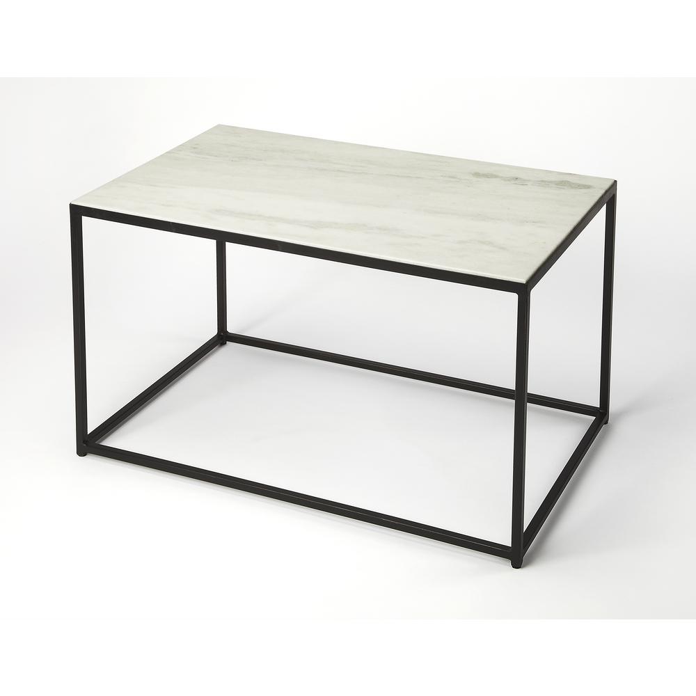 Phinney Marble & Metal Coffee Table, Multi-Color. Picture 1