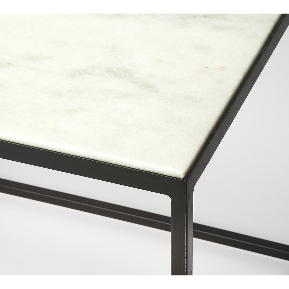 Phinney Marble & Metal Coffee Table, Multi-Color. Picture 2