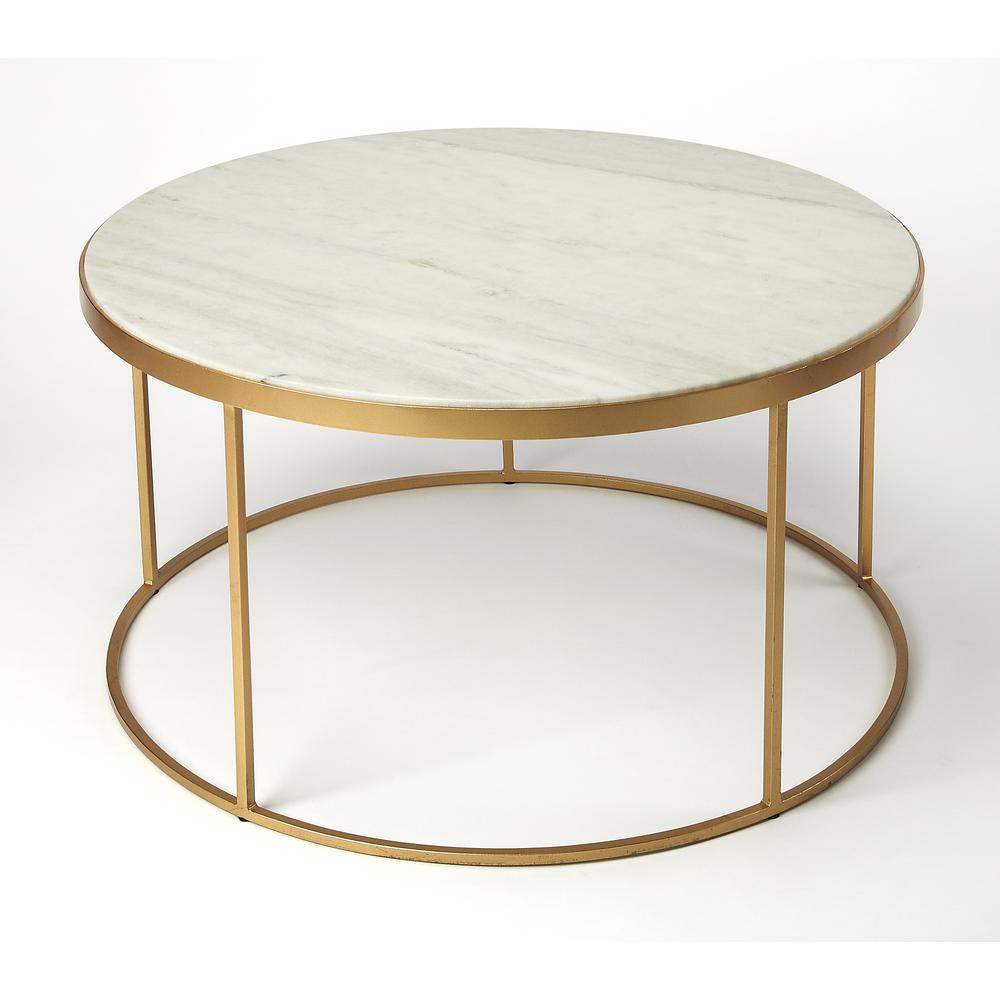 Triton Marble Coffee Table, Multi-Color. Picture 1