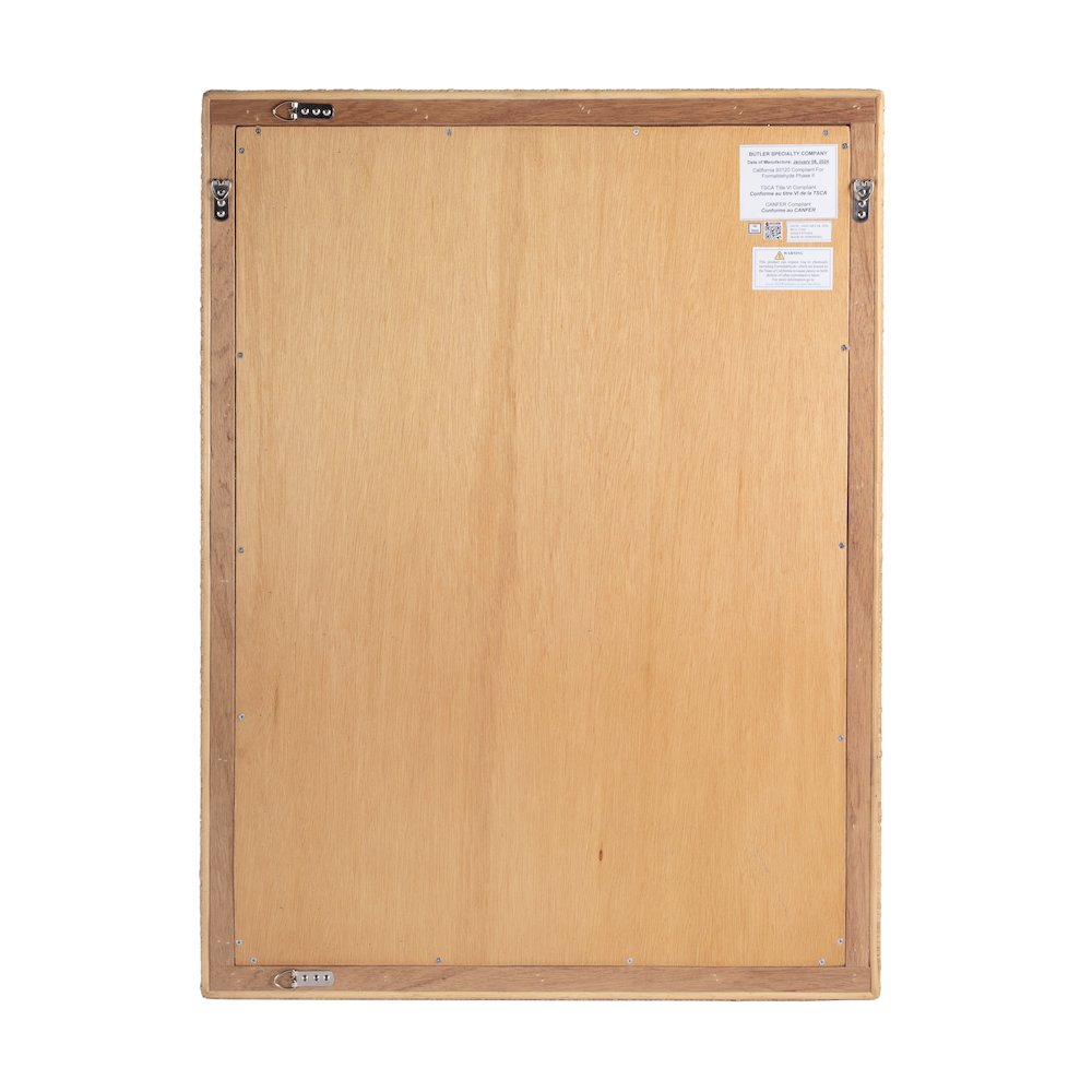 Hana Woven Rattan Wall Mirror, Light Brown. Picture 4