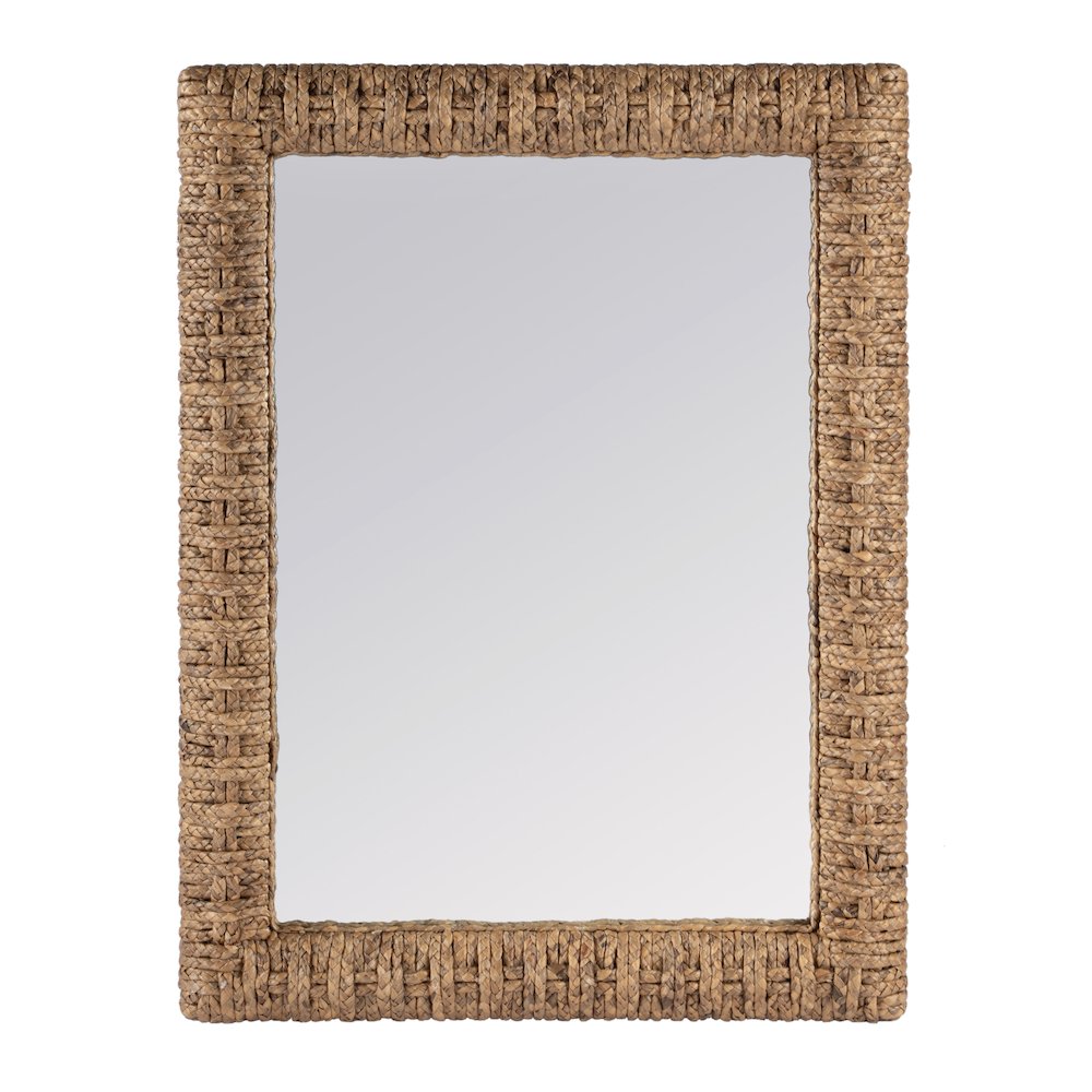Gloucester Woven Wall Mirror, Dark Brown. Picture 1