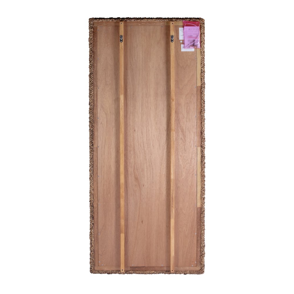 Gloucester 70.5 in. H x 32.25 in. W Woven Water Hyacinth Floor Mirror. Picture 4