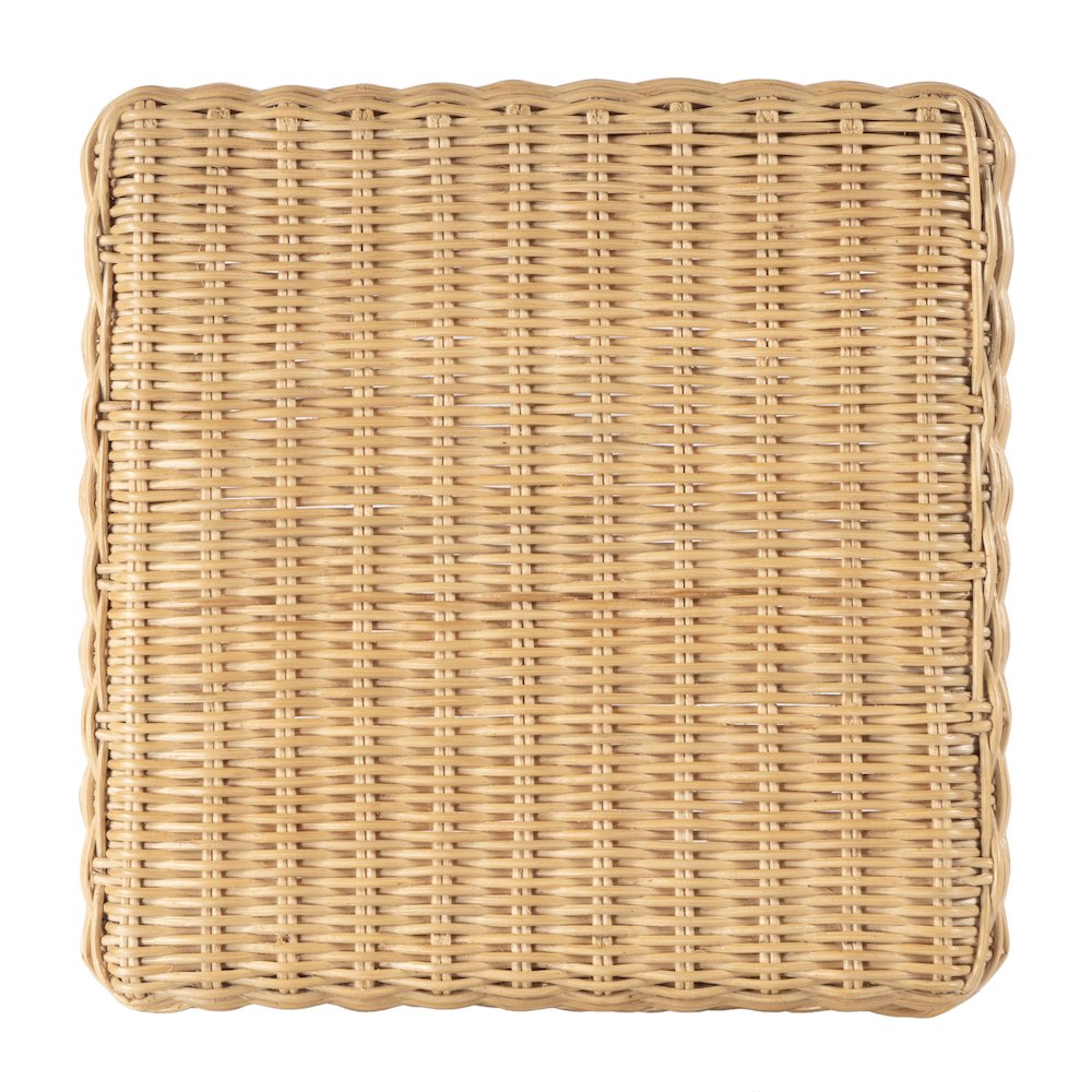 Flora Rattan Scalloped Counter stool, Light Brown. Picture 5