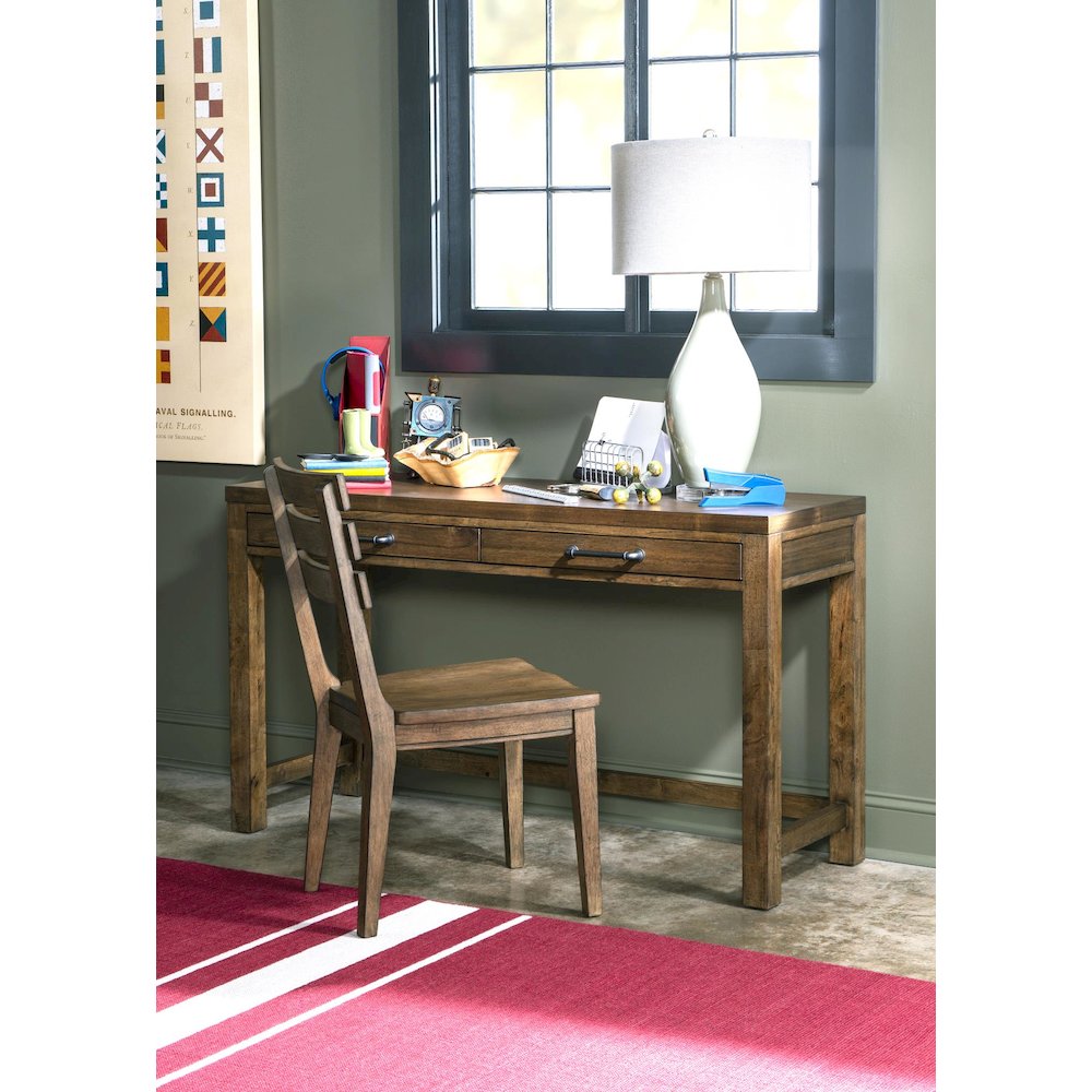 Summer CampDesk (2 Drawers), Tree House Brown. Picture 2