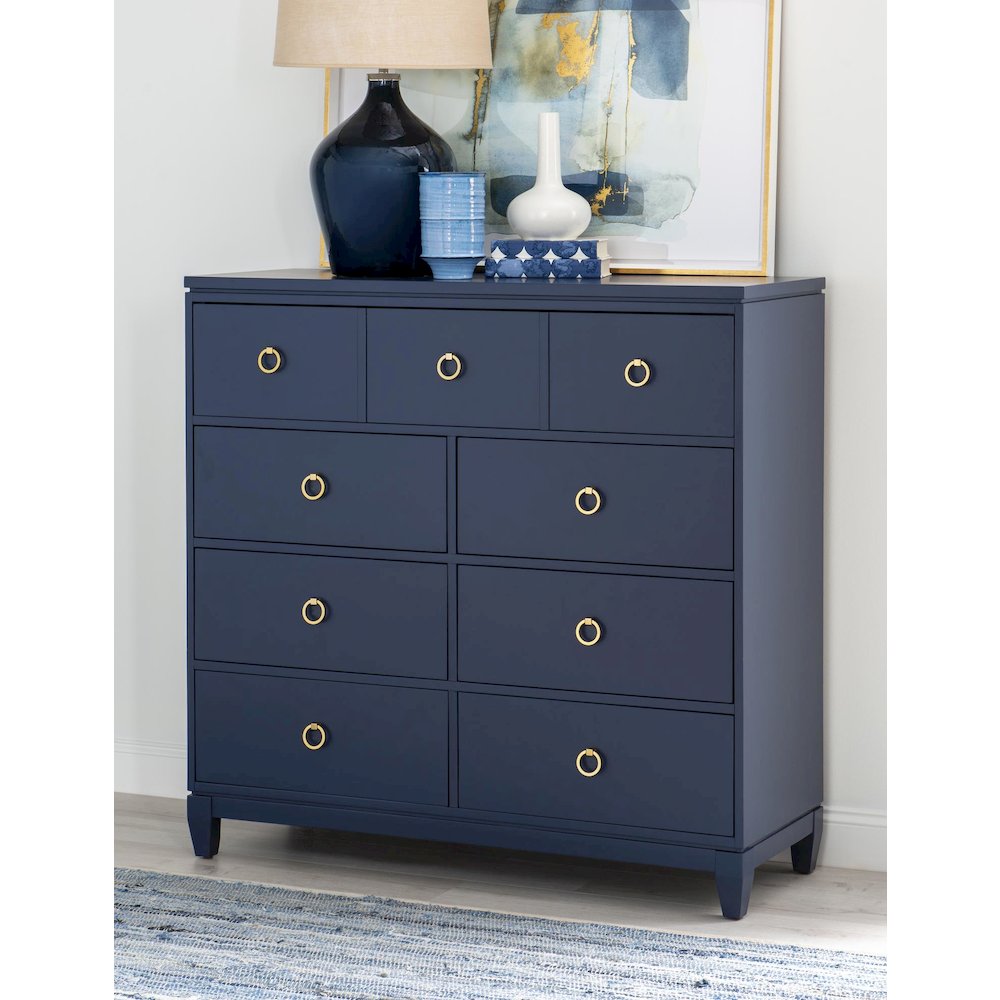 Summerland Bureau - 7 Drawer Jewelry Storage Chest with Felt Lined Top Drawer. Picture 2