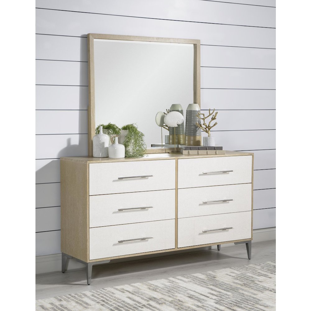 Biscayne Mirror Beveled, Malabar with Alabaster Fronts. Picture 3