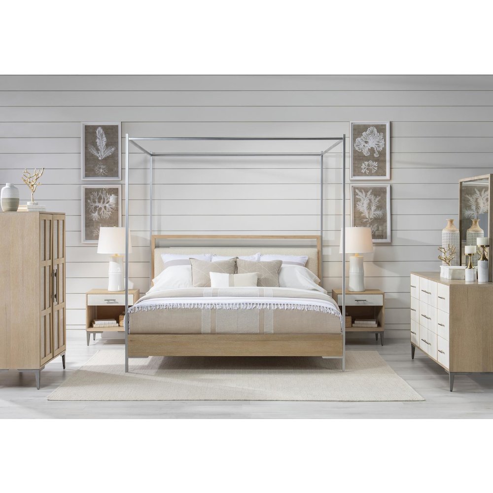 Biscayne Armoire - 2-Door with Adjustable Shelves and Drawer. Picture 4
