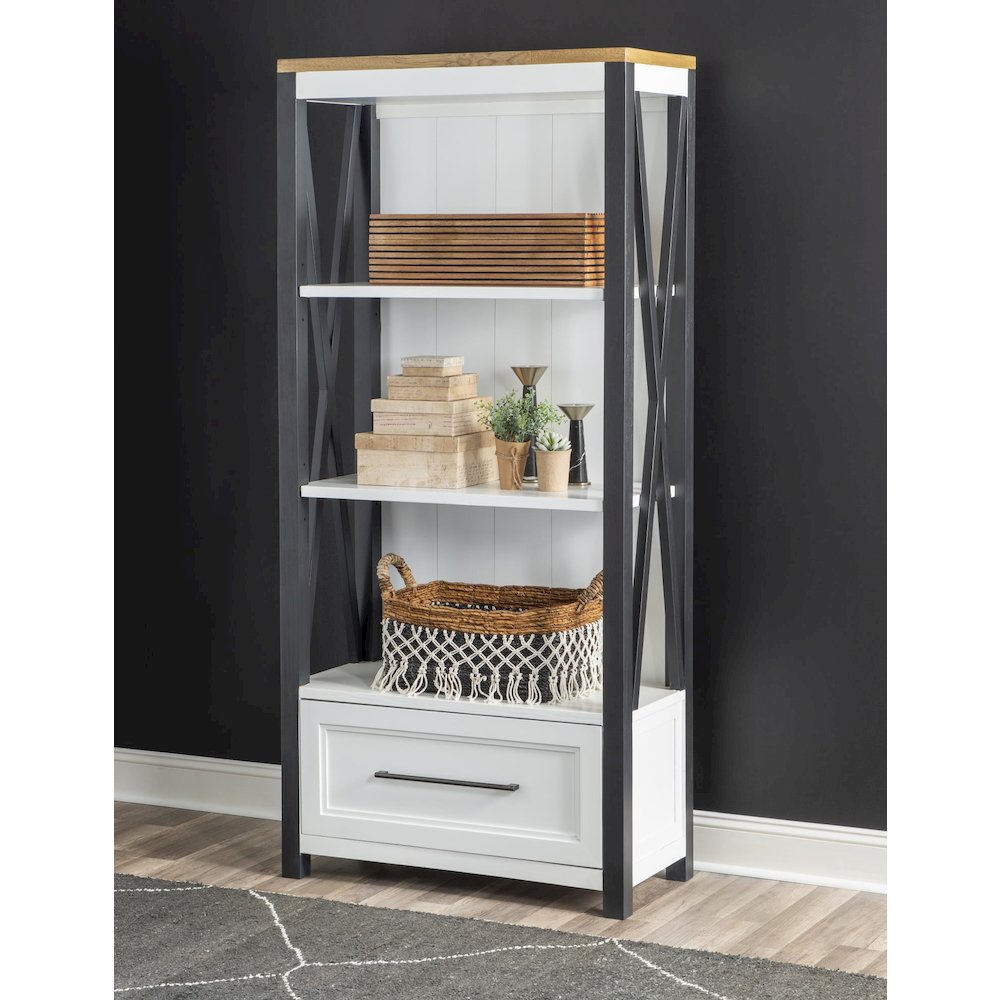 Franklin Etagere (3 Open Shelves, 1 Drawer). Picture 2