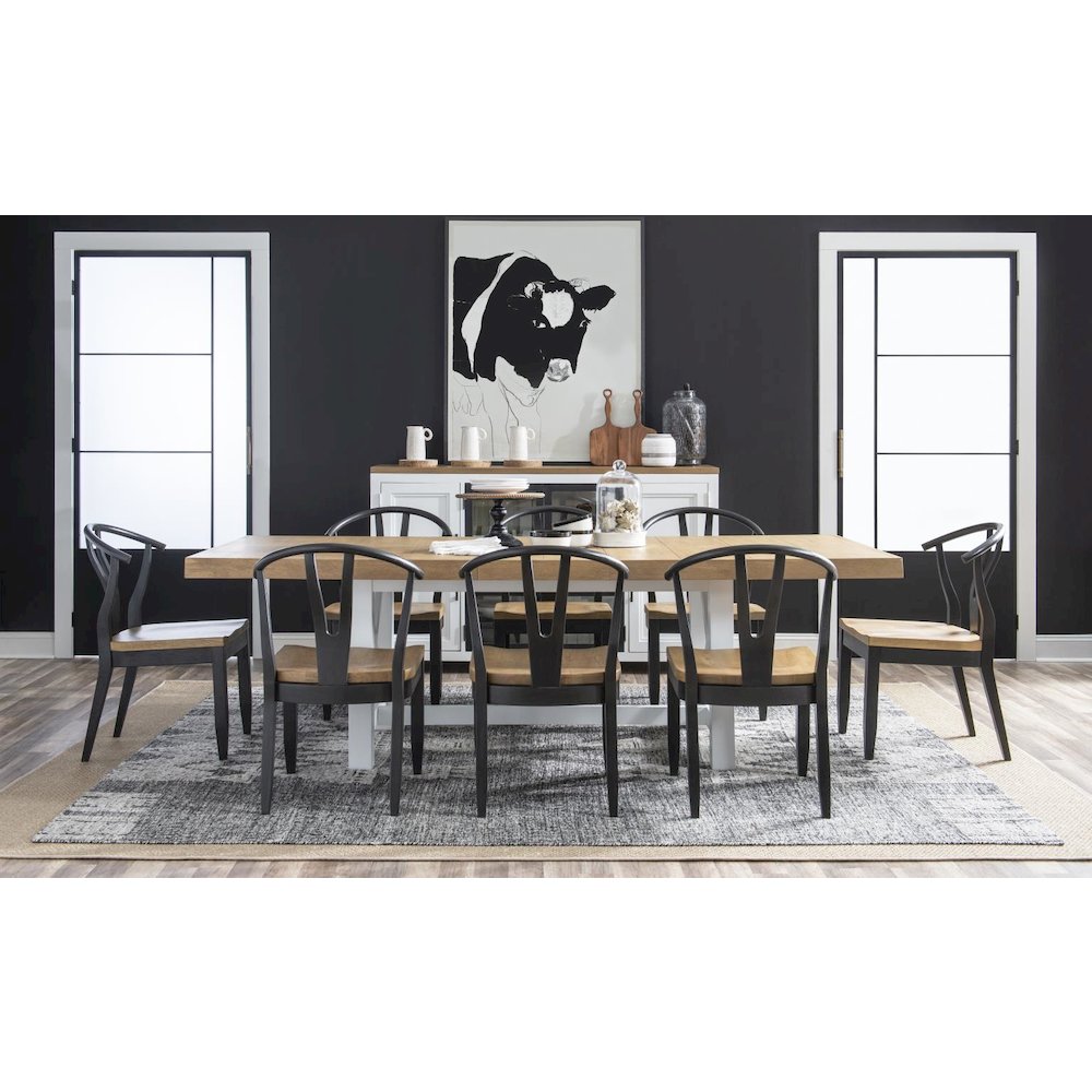 Franklin Wishbone Back Side Chair (Black) (Kd, Wood Seat, Seat Height: 18"). Picture 6