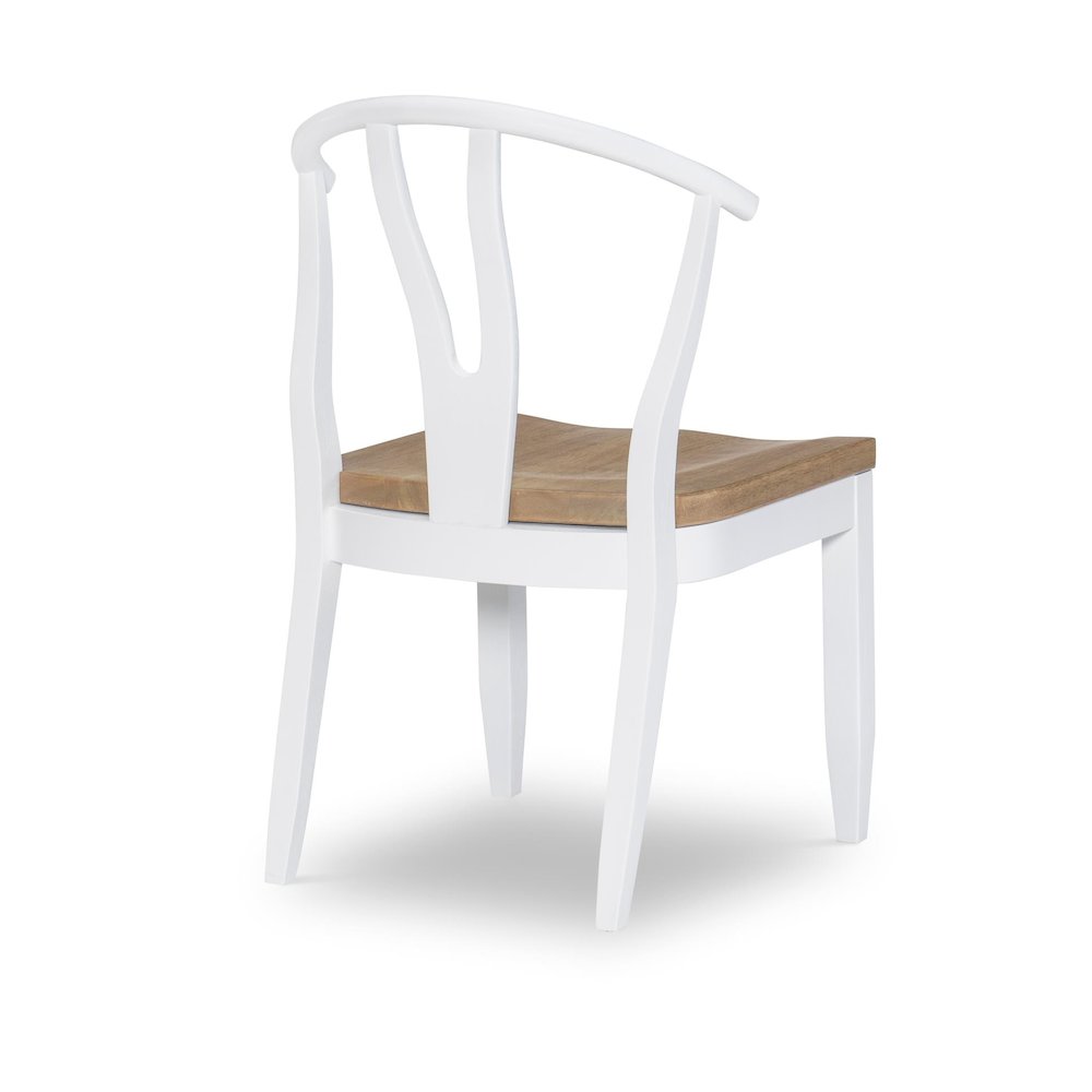 Franklin Wishbone Back Side Chair (White) (Kd, Wood Seat, Seat Height: 18"). Picture 2