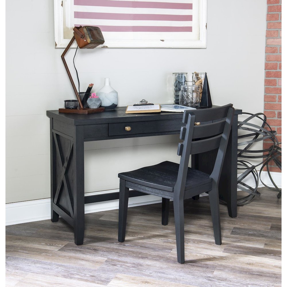Flatiron Desk/Vanity (1 Drawer, 2 Outlets & 2 USB Ports). Picture 4