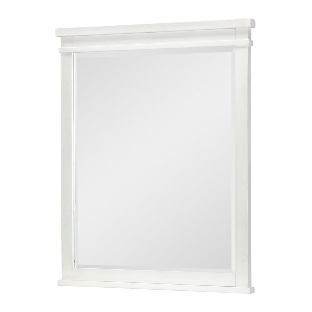Flatiron Mirror (Beveled), Aged White. Picture 1